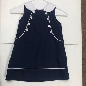 Navy white dress